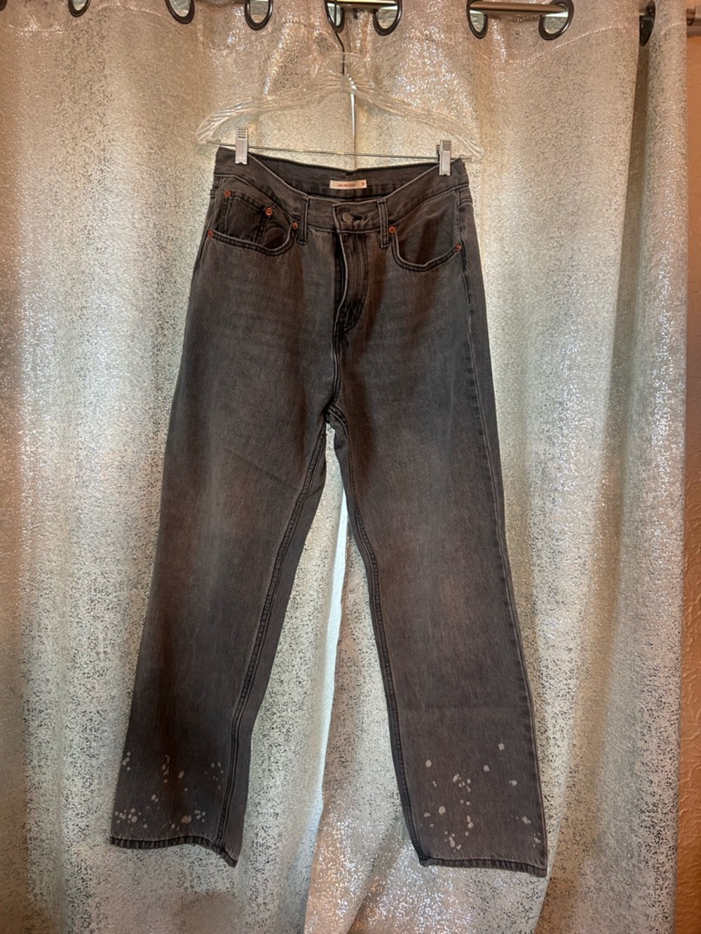 Levi’s Low Pro Straight leg baggy fit- Washed Black Jeans size 31